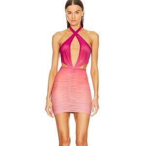 Mini Dress in Pink Ombre